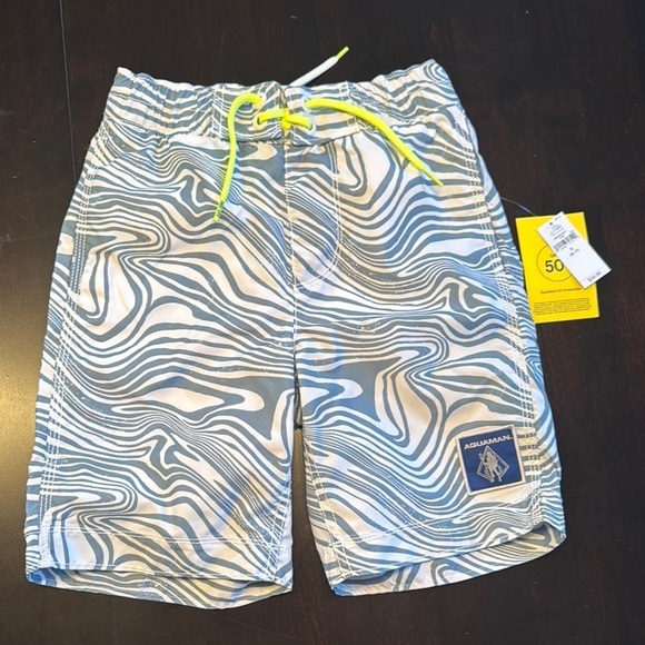 GAP Other - GAP Gray and White Swim Trunks with Wave Pattern